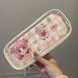Cute Pink and Cream Pencil Case